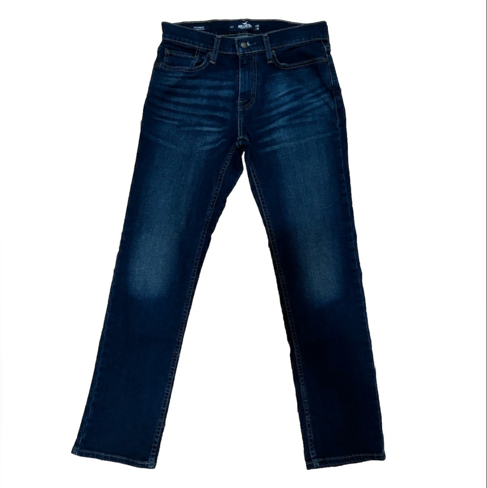 Hollister Men’s ‘Slim Straight’ Dark Wash Jeans Size 28 X 30